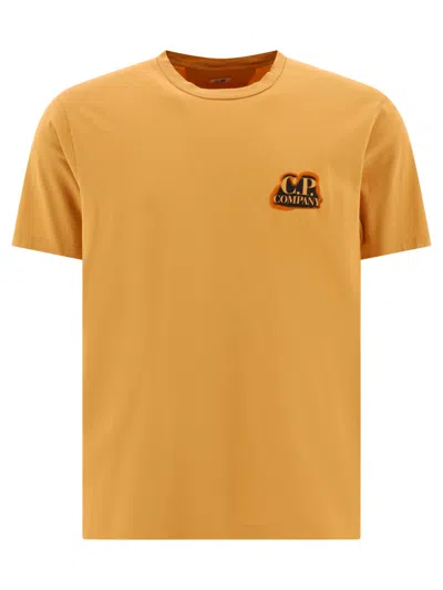 C.P. COMPANY C.P.COMPANY T-SHIRT WITH LOGO AND PRINT