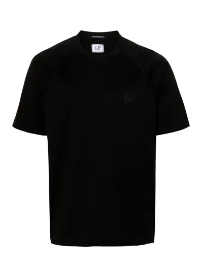 C.p. Company T-shirt Aus Mercerisierter Baumwolle In Black