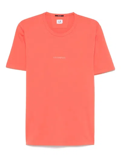 C.p. Company C.p.company T Shirts Short Sleeve In Orange
