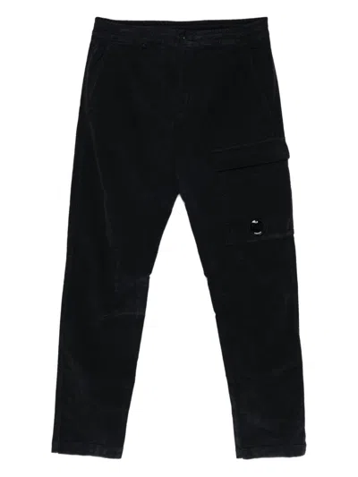 C.P. COMPANY C.P.COMPANY TOTAL ECLIPSE BLUE COTTON CARGO PANTS