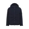 C.p. Company C.p.company Total Eclipse Shell Padded Hooded Lens Jacket In Blue