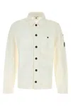 C.p. Company C.p.company White Cotton Blend Jacket In Neutral