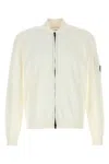 C.p. Company C.p.company White Cotton Sea Island Cardigan