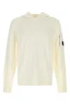 C.P. COMPANY C.P.COMPANY WHITE COTTON SWEATSHIRT