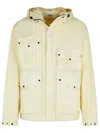 C.p. Company Cream Polyamide Jacket Men In Beige