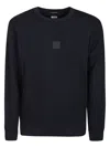 C.p. Company Fleece Long-sleeved Sweatshirt In Blue