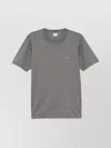 C.p. Company Crew Neck Cotton T-shirt Patch In Grey