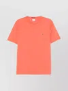 C.p. Company Crew Neck Cotton T-shirt Patch In Orange