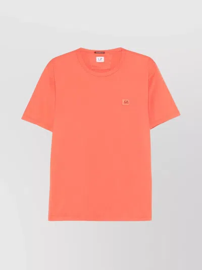 C.P. COMPANY CREW NECK COTTON T-SHIRT PATCH