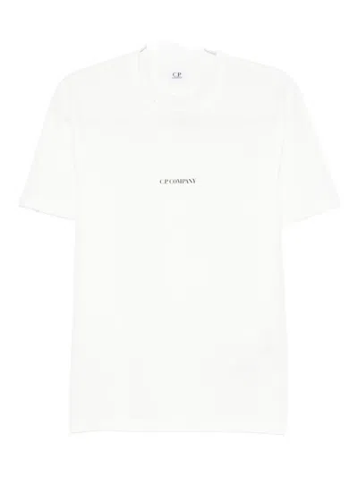C.p. Company Crew-neck Cotton T-shirt In White