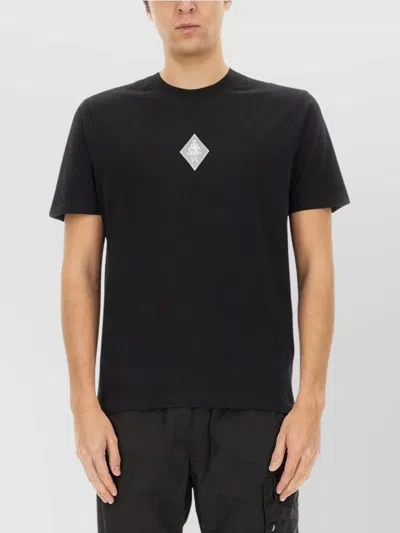 C.p. Company Crew Neck Graphic Print Short Sleeves T-shirt In Black