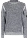 C.p. Company Maglia Fleece Knit Vanise In Grey
