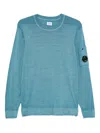 C.p. Company Crew-neck Lens-pocket Sweater In Multi