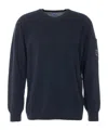 C.p. Company C.p.company Sea Island Cotton Crew-neck Jumper In Multi