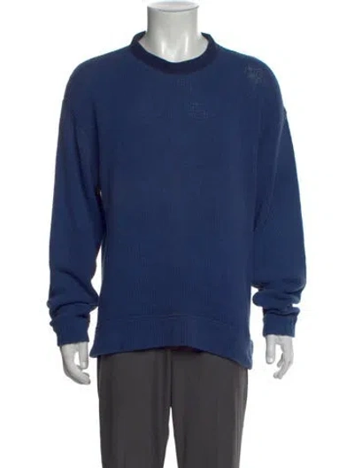 Pre-owned C.p. Company Crew Neck Long Sleeve Pullover In Blue
