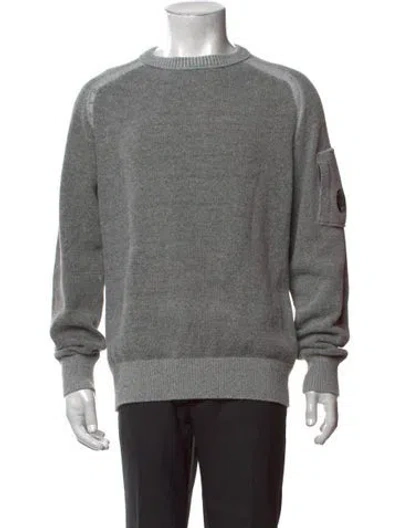 Pre-owned C.p. Company Crew Neck Long Sleeve Pullover In Gray