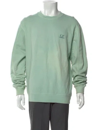Pre-owned C.p. Company Crew Neck Long Sleeve Sweatshirt In Green