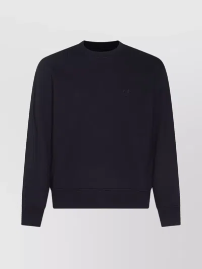 C.P. COMPANY CREW NECK LONG SLEEVES RIBBED HEM