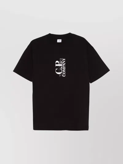 C.p. Company Logo-print T-shirt In Black