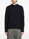 C.p. Company Knitwear Crew Neck In Fleece Knit In Black