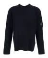 C.p. Company Crew Neck Sweater In Blue