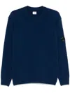 C.p. Company Crew-neck Sweater In Blue
