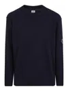 C.p. Company Crew Neck Sweater In Blue
