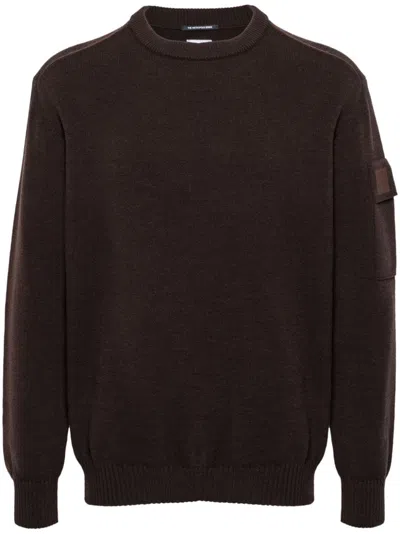 C.p. Company Crew-neck Sweater In Brown
