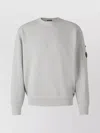 C.p. Company Long-sleeve Crewneck Shirt With Zippered Pocket Detail