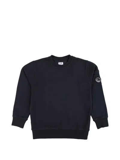 C.p. Company Kids' Crew-neck Sweatshirt In Blue
