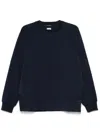 C.p. Company Metropolis Series Stretch Crewneck In Blue