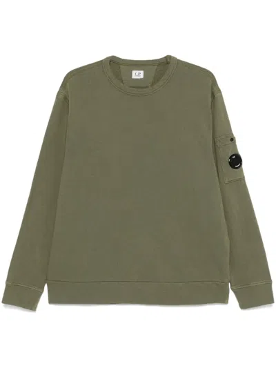 C.p. Company Crew-neck Sweatshirt In Green