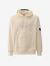 C.p. Company Diagonal Raised Fleece Hooded Sweatshirt In Neutral