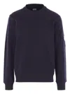 C.p. Company C.p.company Cotton Crewneck Sweatshirt In Blue