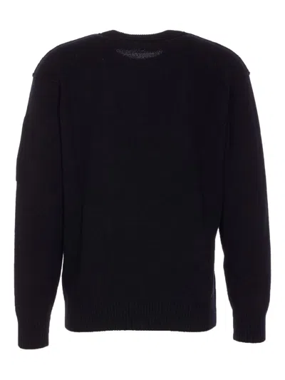 C.p. Company Crewneck Knitwear In Black