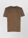 C.p. Company Crewneck Short Sleeve T-shirt Regular Fit In Brown