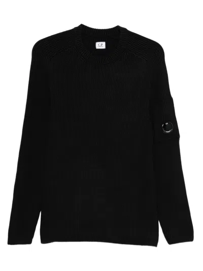 C.p. Company Crewneck Sweater In Black