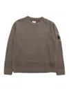 C.p. Company Crewneck Sweater In Brown