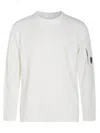 C.p. Company Crewneck Sweater In White