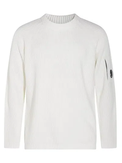 C.p. Company Crewneck Sweater In White
