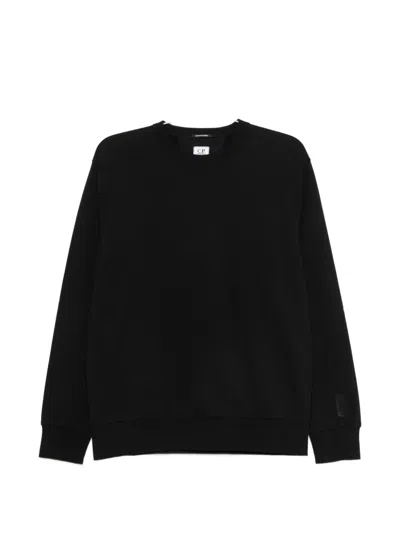 C.p. Company C.p.company Felpa Girocollo In Cotone In Black