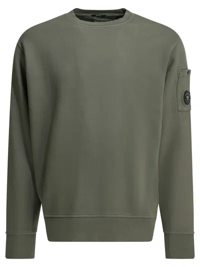 C.p. Company Crewneck Sweatshirt With Logo In Pattern