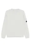 C.p. Company Crewneck Sweatshirt With Relaxed Fit In White