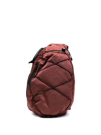 C.p. Company Cross-body Strap Backpack In Brown