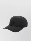 C.p. Company Black Plain Paper Touch Logo Cap In Black