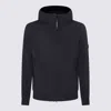 C.p. Company Long-sleeved Casual Jacket In Total Eclipse