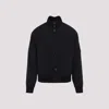 C.p. Company Polyamide Fabric Full Button Jacket In Black