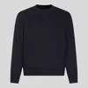 C.p. Company Dark Blue Cotton Sweatshirt In Blue