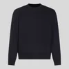 C.p. Company Dark Blue Cotton Sweatshirt In Total Eclipse