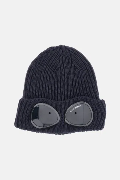 C.p. Company Dark Blue Wool Cap